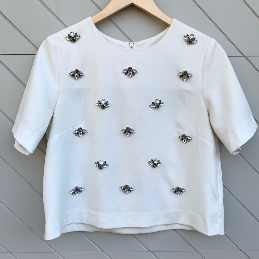 H&M Embellished Short Top